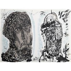 Jose Luis Cuevas, Van Gogh's Criminal Obsession, Lithograph