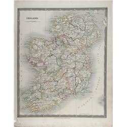John Dower, Map of Ireland, Engraving
