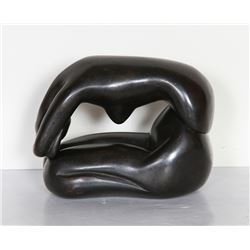 Lisa Fonssagrives-Penn, Curled Nude, Bronze Sculpture in two parts