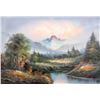 Image 1 : Shumu Fu, Spring Mountain Landscape (51), Oil on Canvas (unsigned)