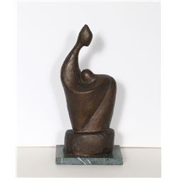 Ruth Gutman, Woman and Child, Bronze Sculpture, signature inscribed