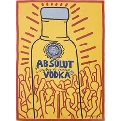 Keith Haring, Absolut Vodka, Lithograph Poster