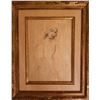 Image 1 : Edna Hibel, Portrait of a Woman, Ink and Acrylic on Board