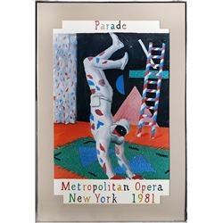 David Hockney, Parade, Metropolitan Opera, Poster