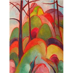 Kyohei Inukai (aka Earle Goodenow), Spring, Oil on Canvas, signed