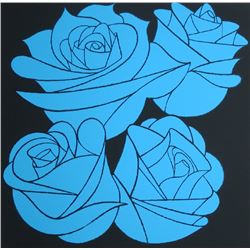 Scott Kilgour, Blue Riviera, Screenprint with Glitter on Strathmore Paper