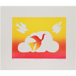 Mireille Kramer, Spring Cloud, Etching