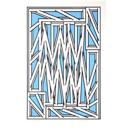 Nicholas Krushenick, Grill, Serigraph