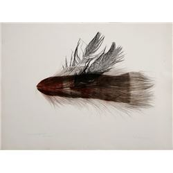 Joseph Kurhajec, Wounded Night Flight, Etching and Mixed Media on Paper