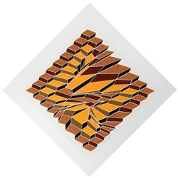 Ruth Leavitt, Diamond Variation II, Silkscreen