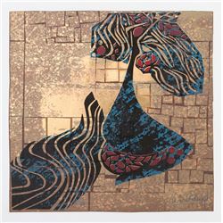 Lebadang,  3, Screenprint with Gold
