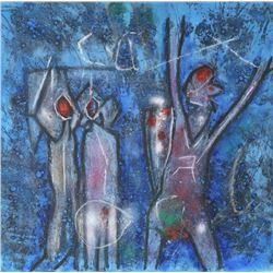 Roberto Matta, L'Oeuf de Verbe II, Carborundum Etching on Heavy hand-made paper