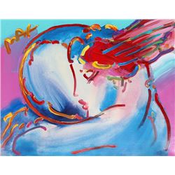 Peter Max, Peace by the Year 2000, Acrylic Painting over Lithograph