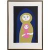 Image 1 : Kiyoshi Nagai, Mother and Baby, Woodblock