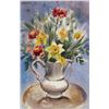 Image 1 : Eve Nethercott, Vase of Spring Flowers (P2.48), Watercolor on Paper