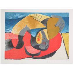 Pablo Picasso, Femme Couchee, 25-9, Lithograph on Arches Paper