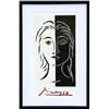Image 1 : Pablo Picasso, Portrait en Deux Parties Noire et Blanche, 26-D-k, Lithograph