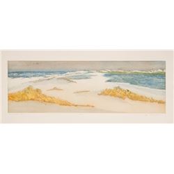 Olga Poloukhine, Sand Dollar Point, Aquatint Etching