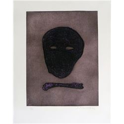 Fritz Scholder, The Mask of the Artist, Etching with Aquatint