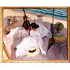 Image 1 : William Skilling, Afternoon on the Beach (Beach at Zarauz), Oil on Canvas