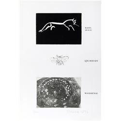 Joe Tilson, White Horse from Wessex, Etching