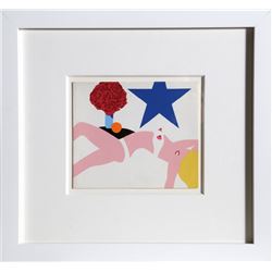 Tom Wesselmann, Great American Nude (from Banner), Silkscreen on Card Stock