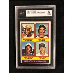 1976 TOPPS #592 ROOKIE INFIELDERS (8 NMM) KSA