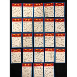 1973 TEAM CHECKLISTS BASEBALL TRADING CARDS LOT