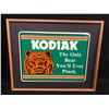Image 1 : KODIAK TOBACCO ADVERTISING SIGN FRAMED 20"x 16"