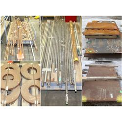 FEATURE: LARGE QUANTITY OF STEEL BARS AND PLATES