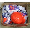 Image 1 : BOX OF NEW ORANGE HARD HATS