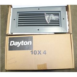 LOT OF 2 STEEL DOOR LOUVERS 10" X 4"