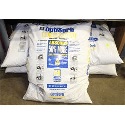 LOT OF 5 - 20LB BAGS OF OPTISORB OIL ABSORBENT