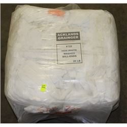 20LB BAG OF WHITE RAGS