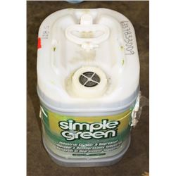 5 GALLON JUG OF SIMPLE GREEN INDUSTRIAL DEGREASER