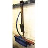 Image 1 : 2 PUSH BROOMS, SNOW SHOVEL AND TRENCH SHOVEL