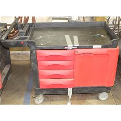 RUBBERMAID TRADEMASTER ROLLING ENCLOSED CART