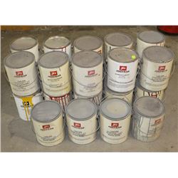24 CANS OF ASSORTED JONES-BLAIR ENAMEL PAINTS