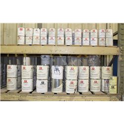 2 SHELVES OF JONES-BLAIR ENAMEL PAINT AND CATALYST