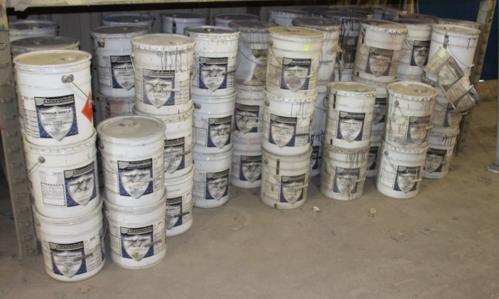 72 Pails Of Cloverdale Armour Shield Urethane