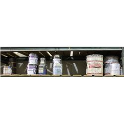 SHELF OF ASSORTED ENAMEL AND HEAT RESISTANT PAINTS