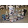 Image 1 : LARGE LOT OF ASSORTED PAINTS AND HARDENERS