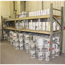 2 SECTIONS OF 2 TIER METAL RACKING