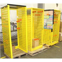 LOT OF 3 ADJUSTABLE DISPLAY RACKS 29" X 27" X 73"