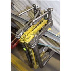 LOT OF 4 - 15" C-CLAMPS