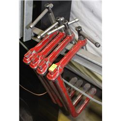 LOT OF 4 - 15" C-CLAMPS