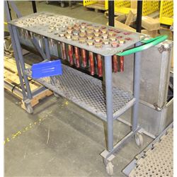 METAL ROLLING BOLT RACK 47" X 16" X 39"