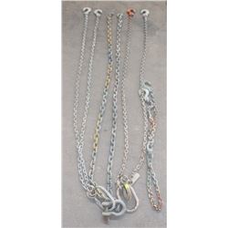 LOT OF 4 SMALL OVERHEAD CRANE CHAINS