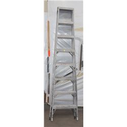 8FT DOUBLE SIDED METAL LADDER