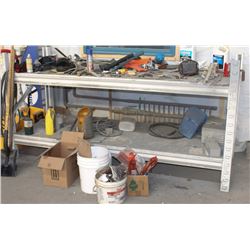 METAL 2 TIER WORK BENCH 96" X 41" X 48"